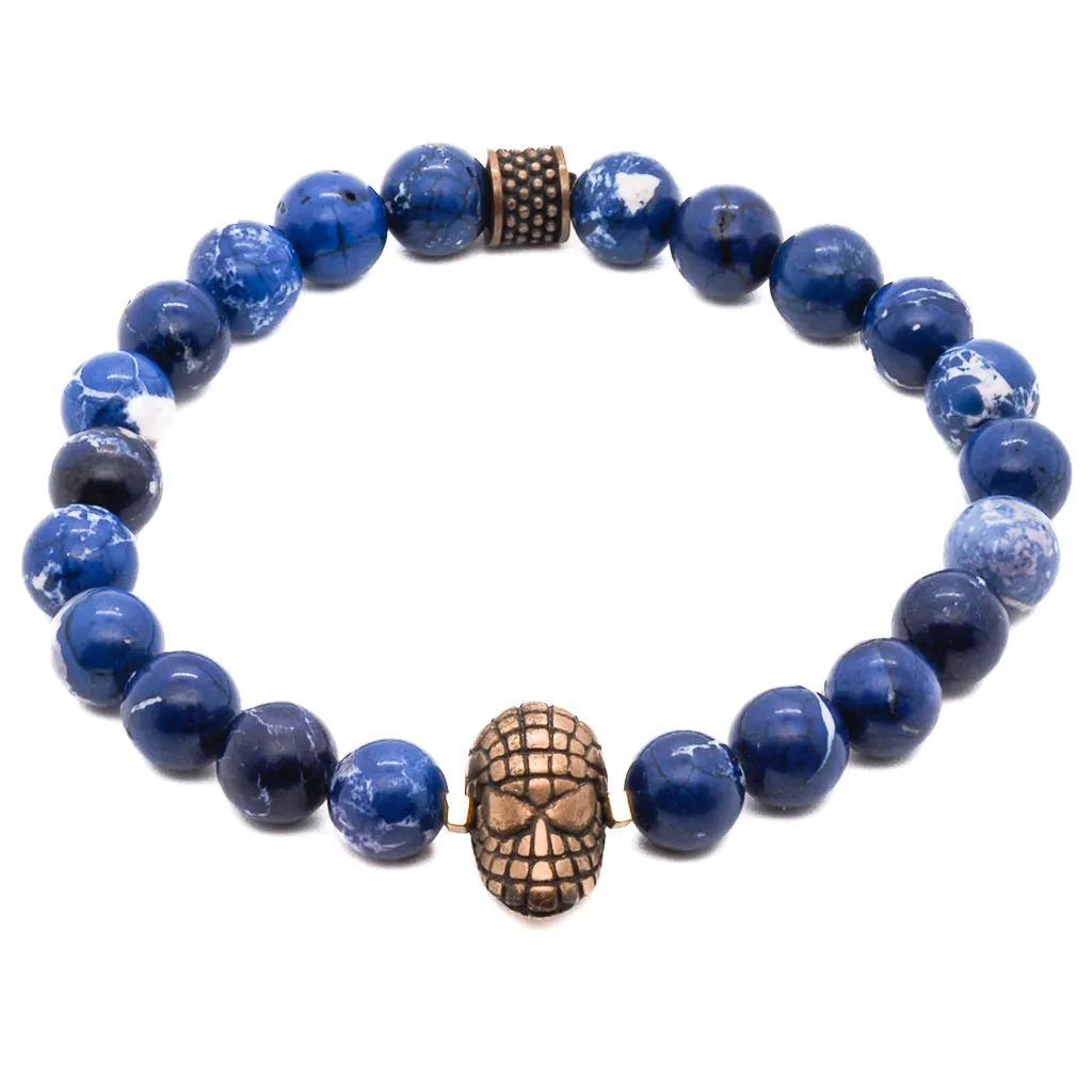 Spider Man Blue Beaded Bracelet