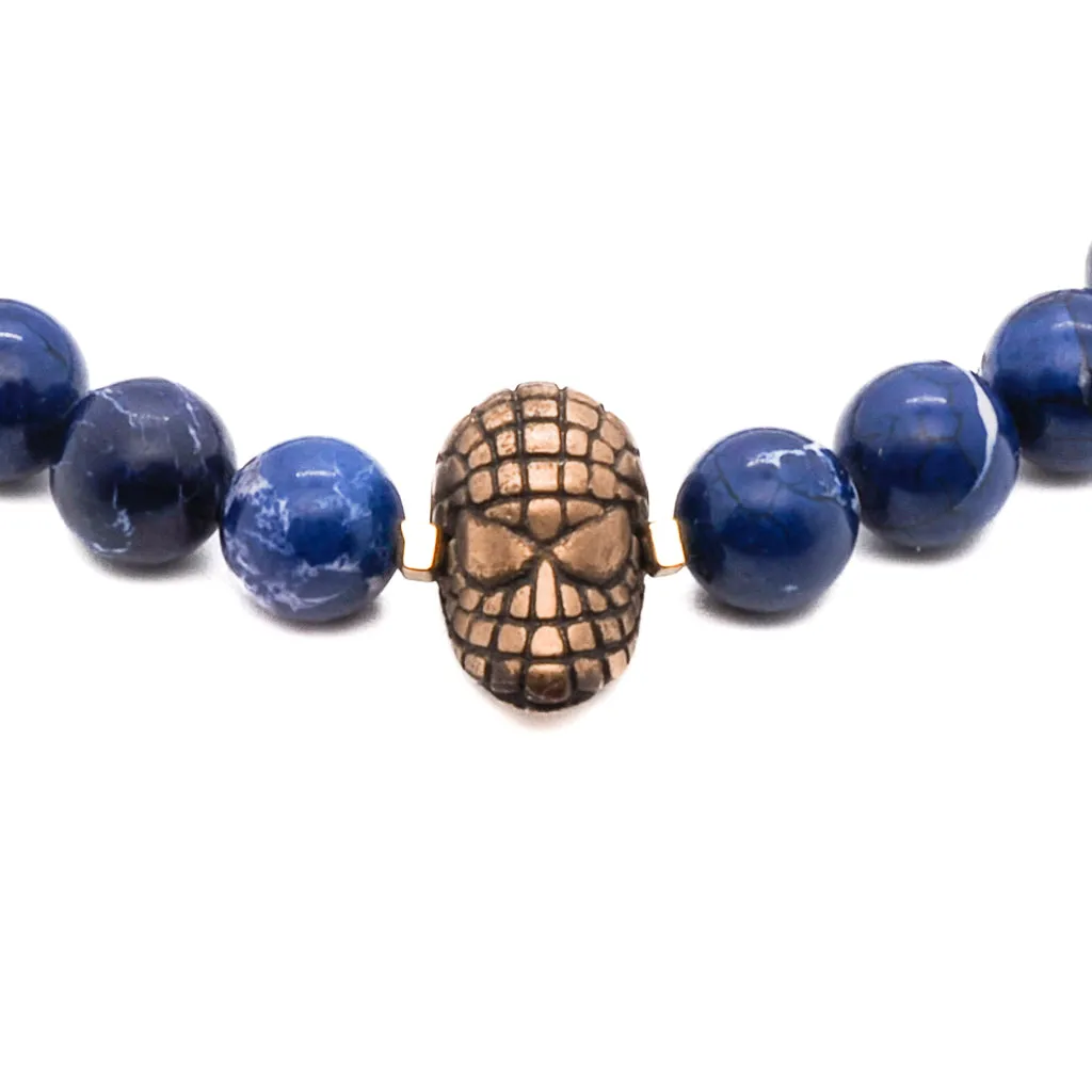 Spider Man Blue Beaded Bracelet