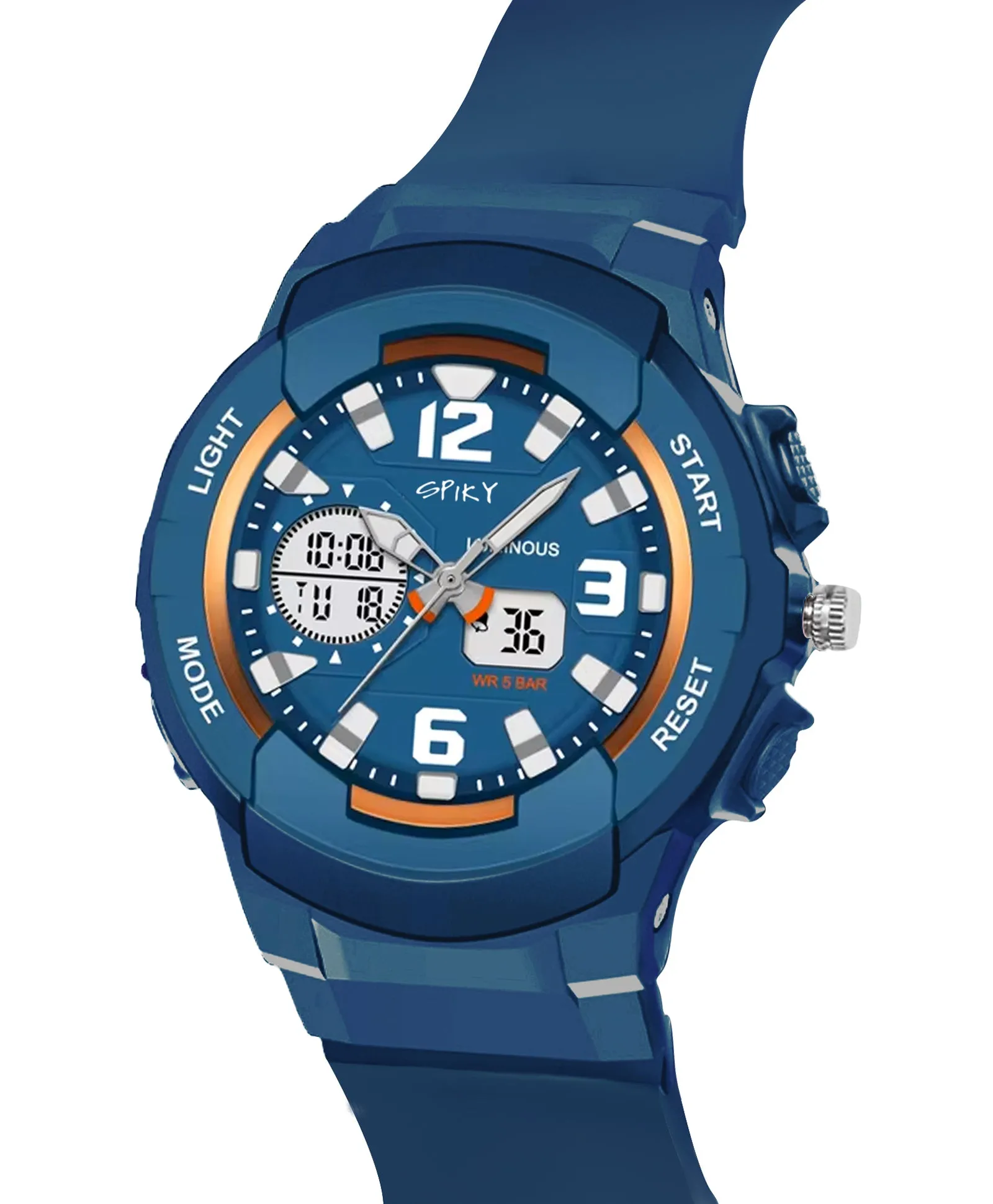 Spiky Eva6 Analog & Digital Sporty Watch - Pink