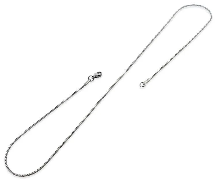 Stainless Steel 30" Box Chain Necklace 1.2 MM