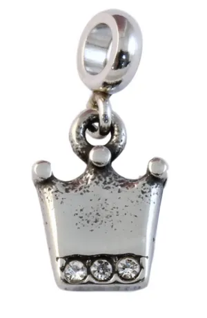 Stainless Steel Mini Crown Charm
