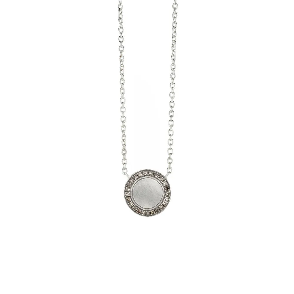 Sterling Silver ALANA Disc Diamond Earrings