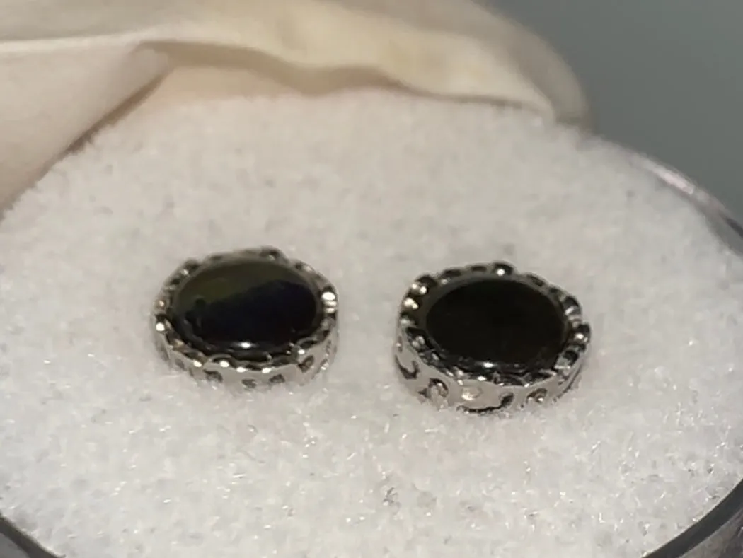Sterling Silver Ammolite earrings - JWY-00111