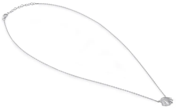 Sterling Silver Clam Necklace