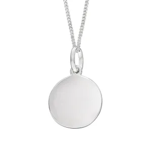 Sterling Silver Disc Necklace