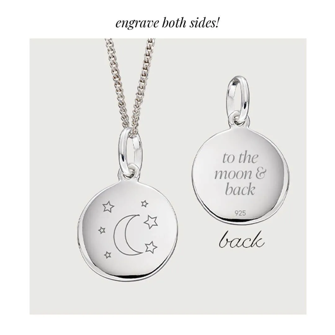 Sterling Silver Disc Necklace