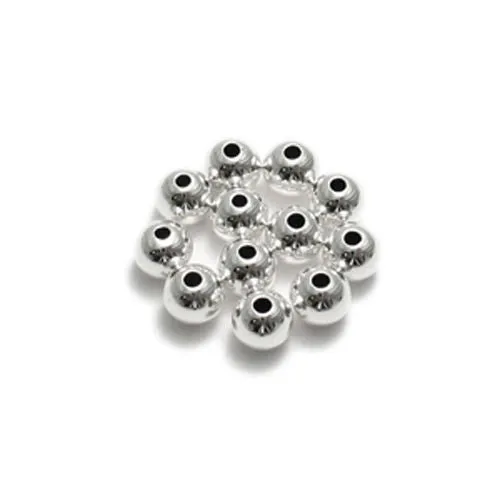Sterling Silver SPACER BEADS. 6mm. Packet of 12.