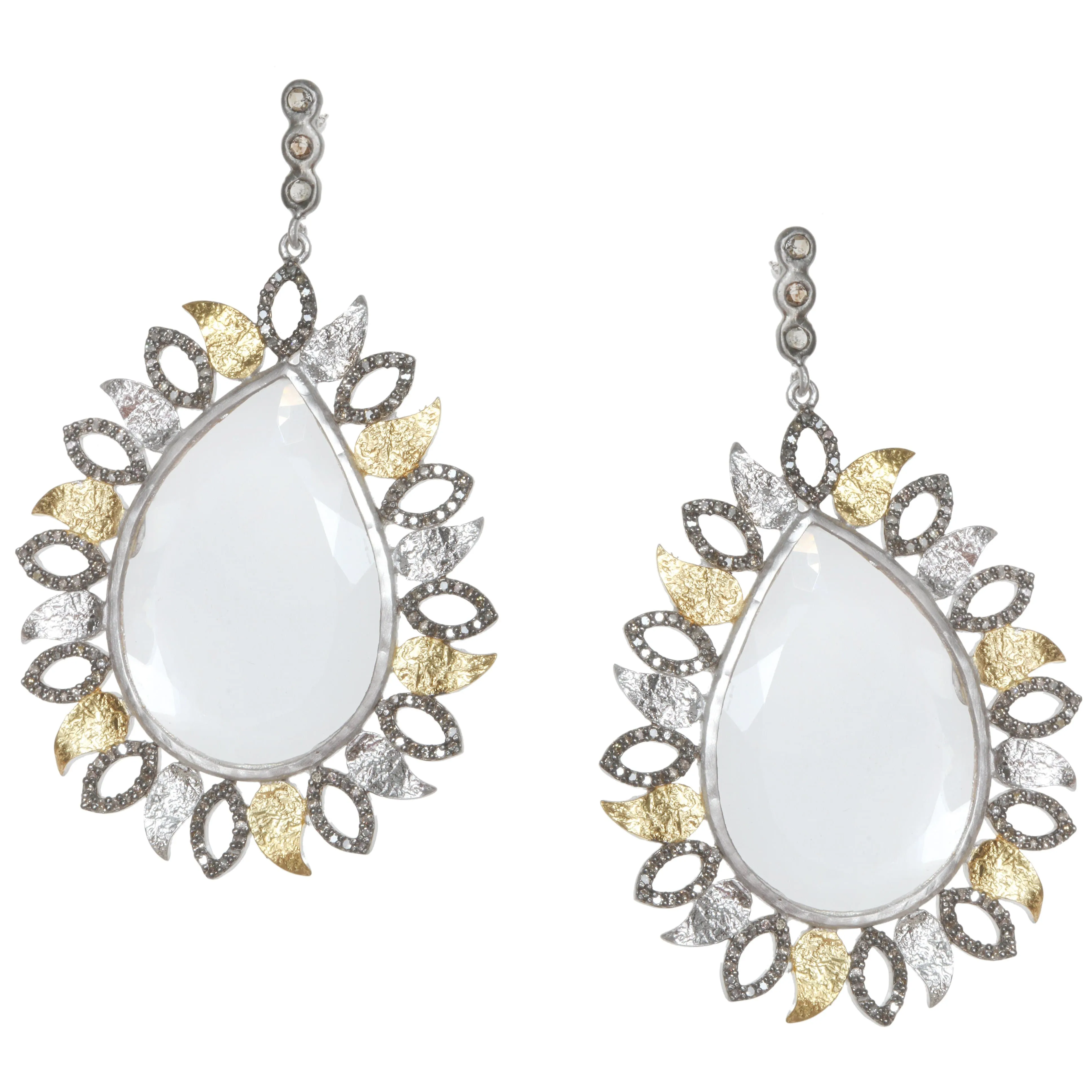 Sterling Silver Vitality Crystal Drop Earring