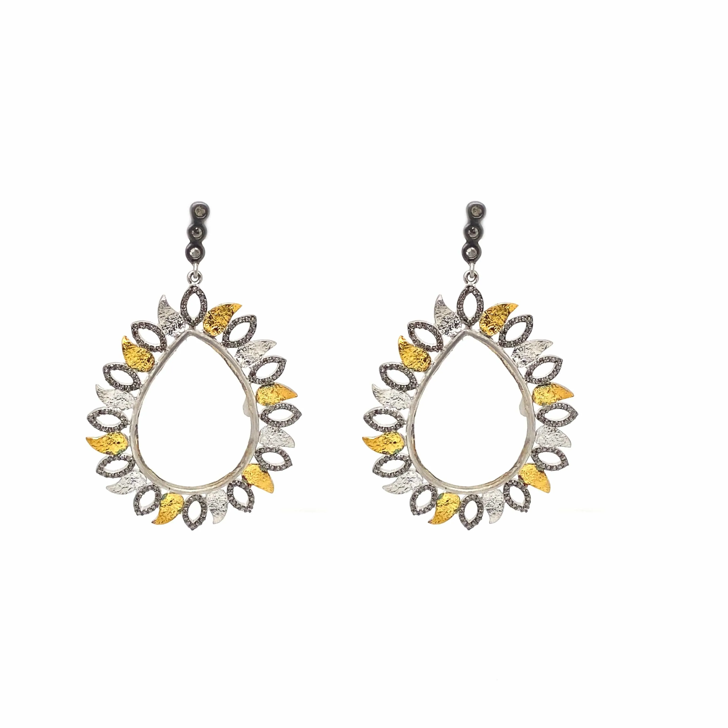 Sterling Silver Vitality Crystal Drop Earring