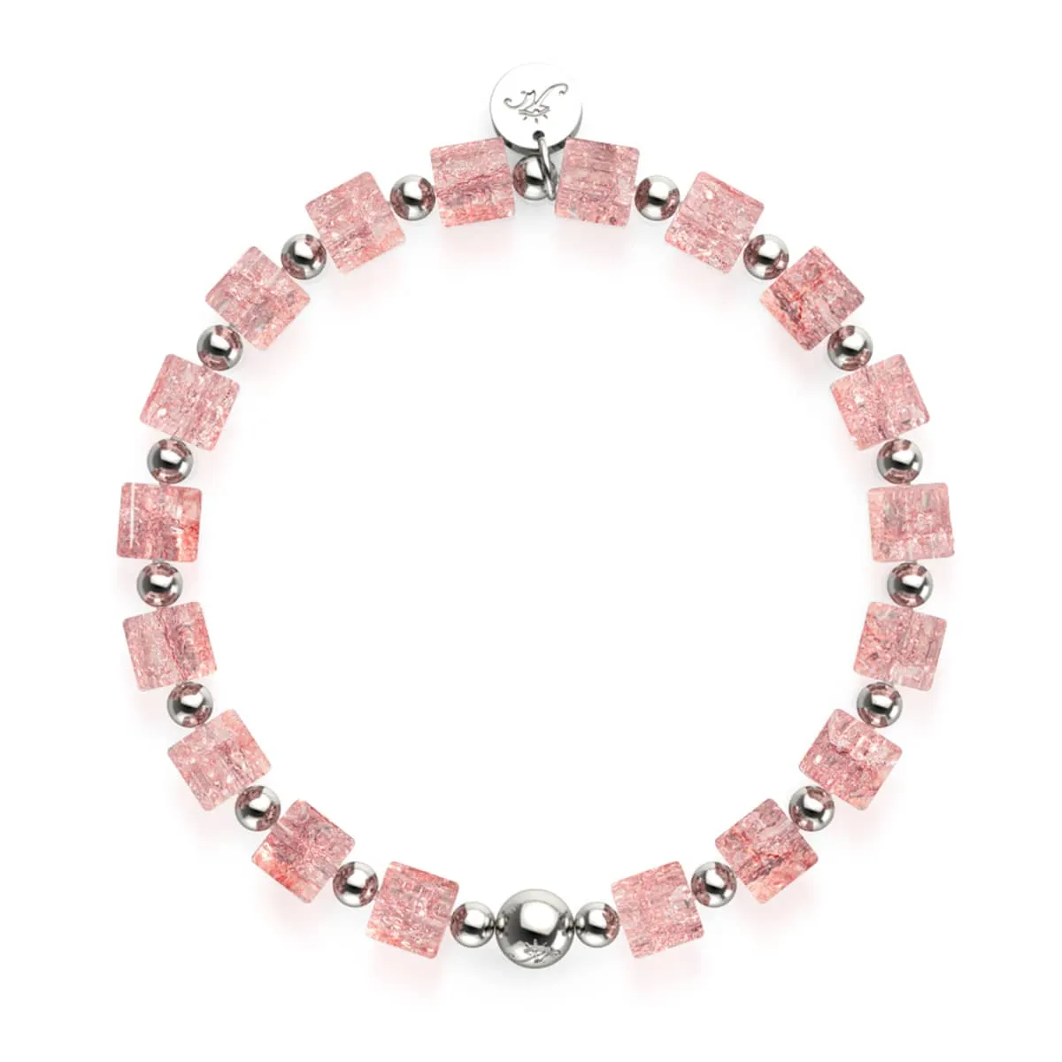 Strawberry Slush | Glitter Glass | Sugar Cube Bracelet