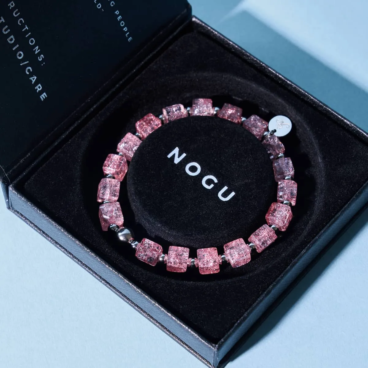 Strawberry Slush | Glitter Glass | Sugar Cube Bracelet