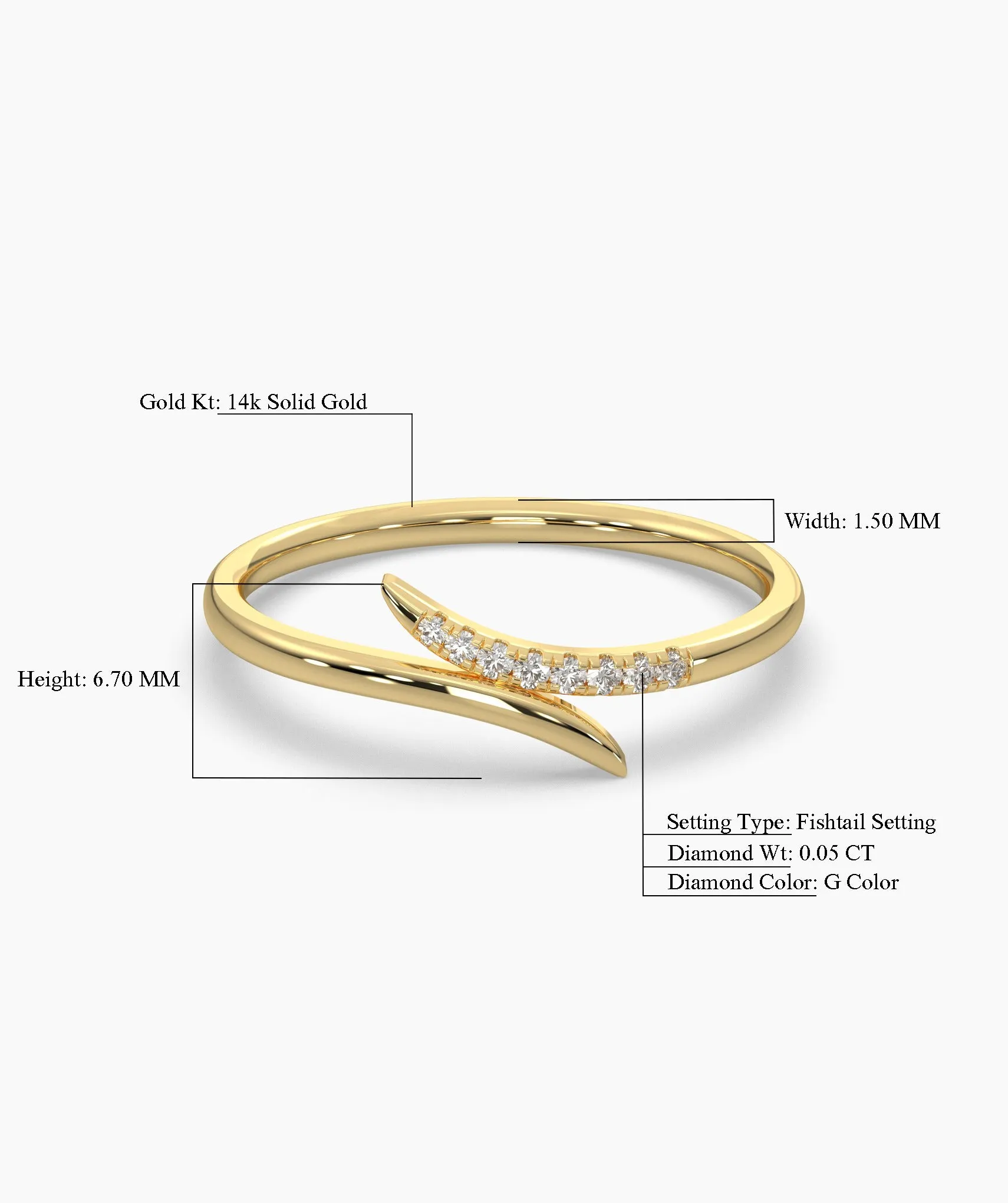 Subtle Diamond Accent Ring
