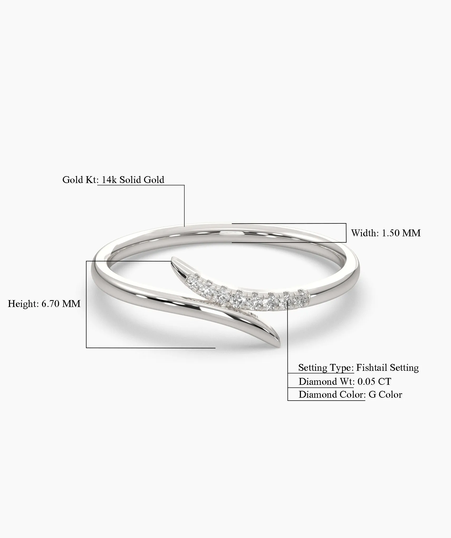 Subtle Diamond Accent Ring