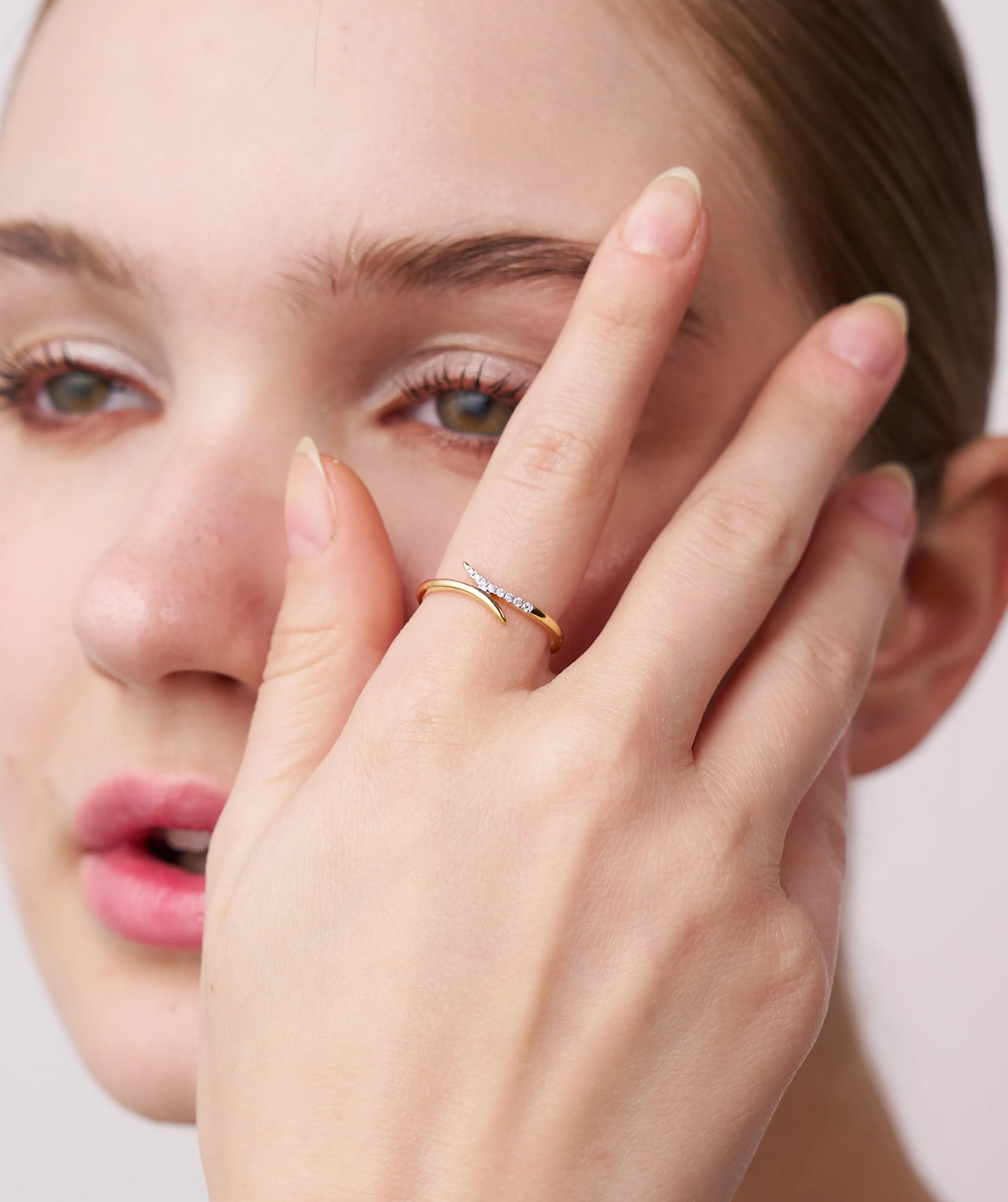 Subtle Diamond Accent Ring