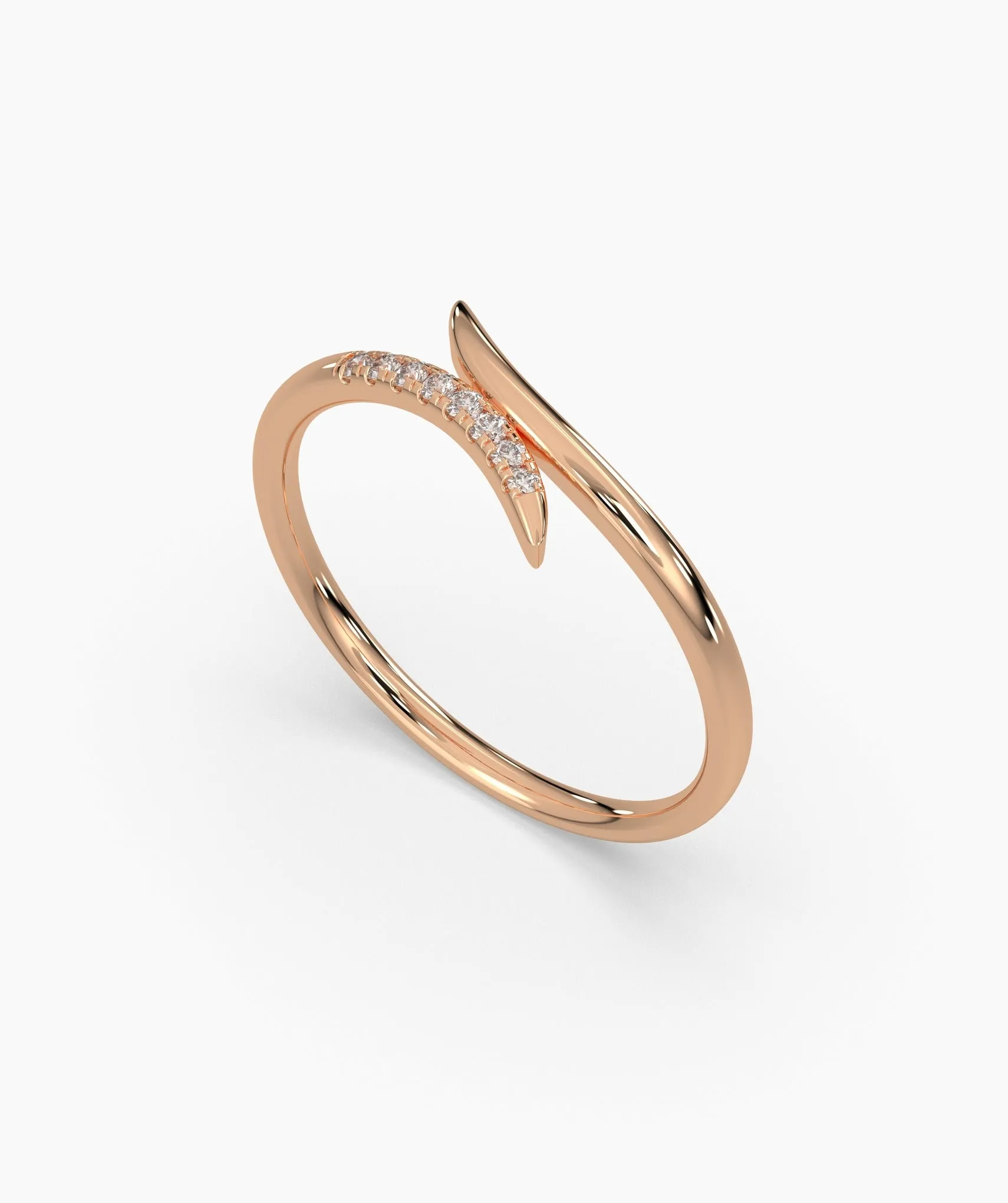 Subtle Diamond Accent Ring