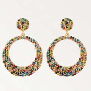 Summer Beach Beads Crystal Earrings
