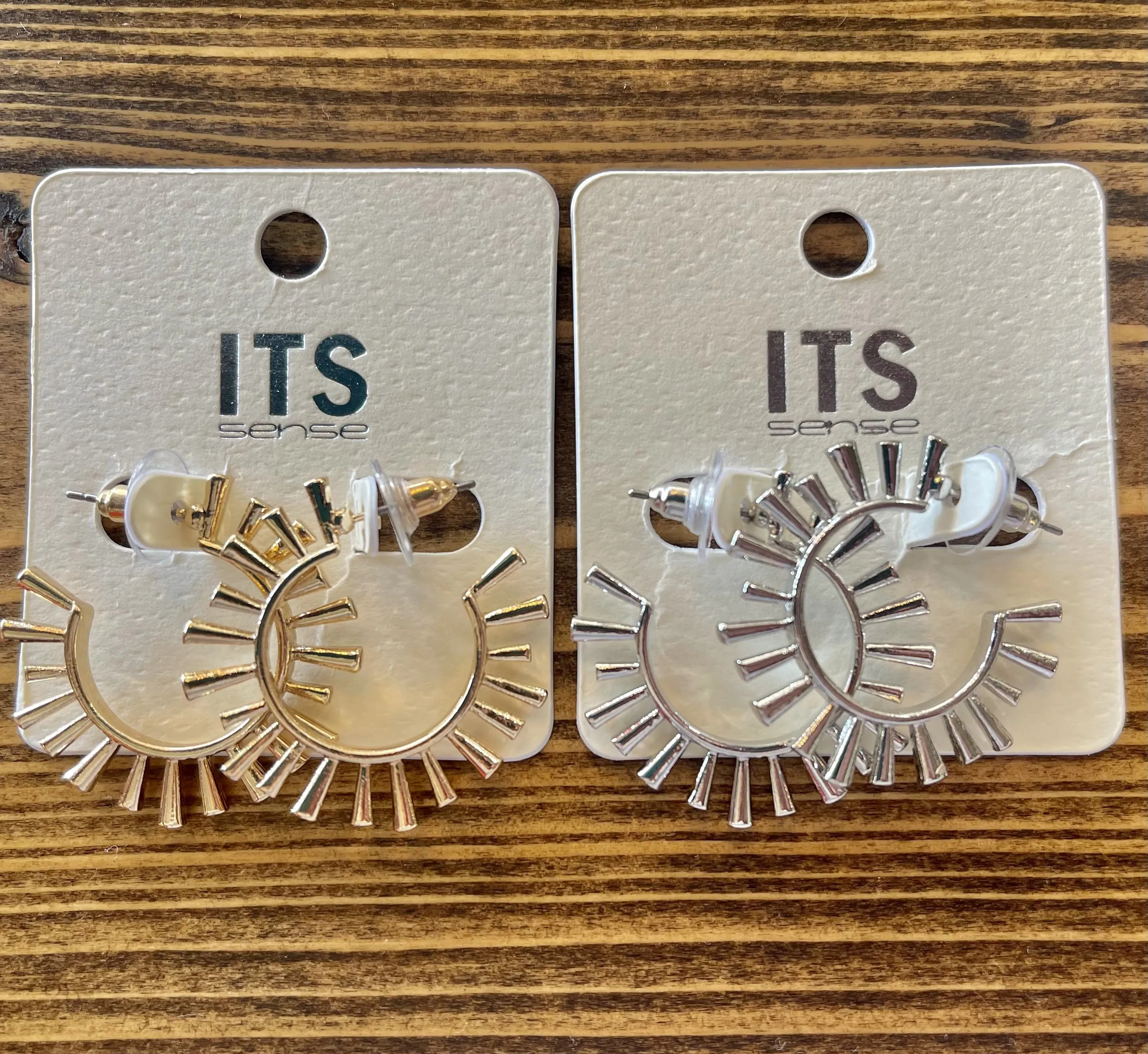 Sunburst Hoop Earrings
