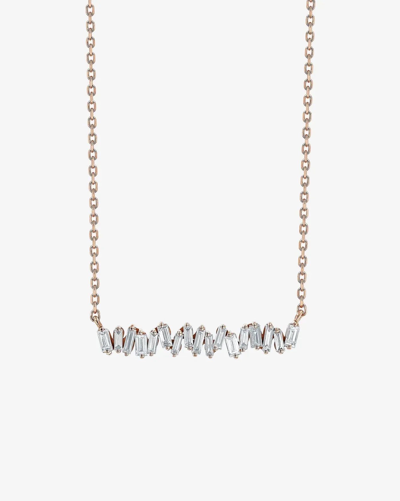 Suzanne Kalan Fireworks Classic Diamond Bar Necklace