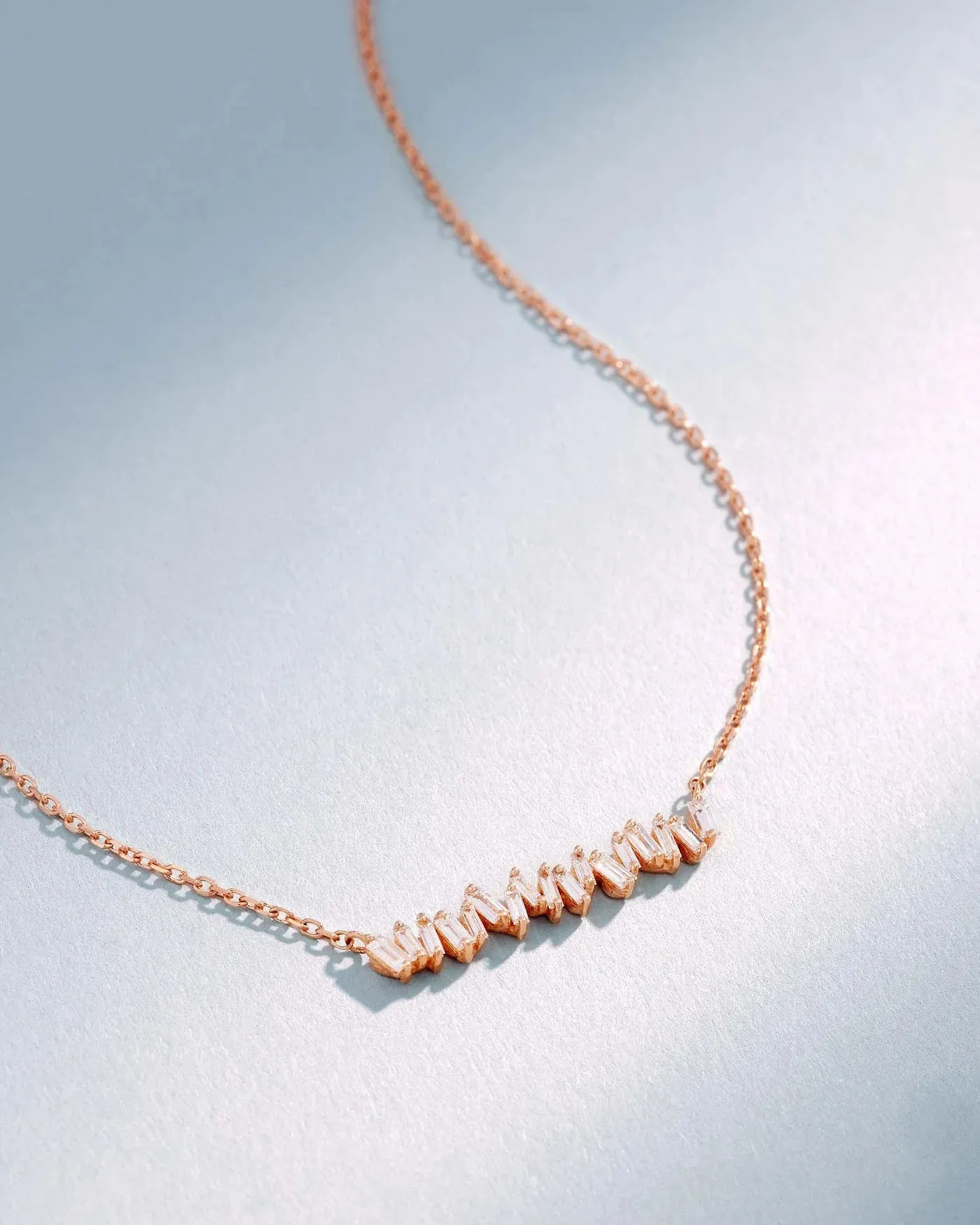 Suzanne Kalan Fireworks Classic Diamond Bar Necklace