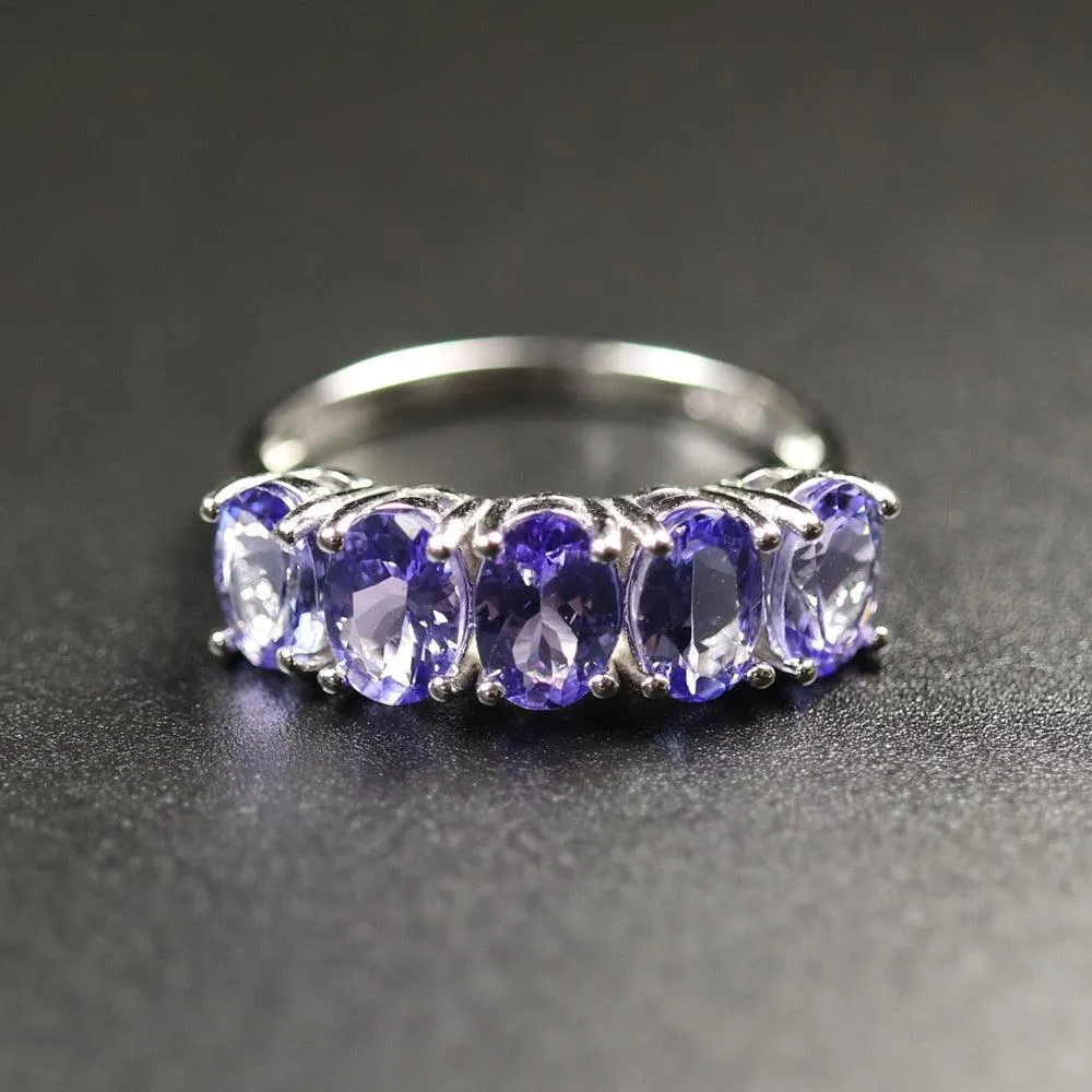 Tanzanite Natural Gemstone Ring