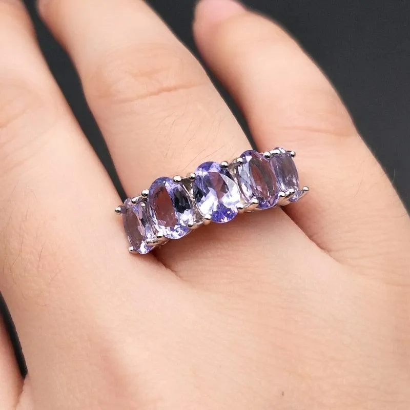 Tanzanite Natural Gemstone Ring