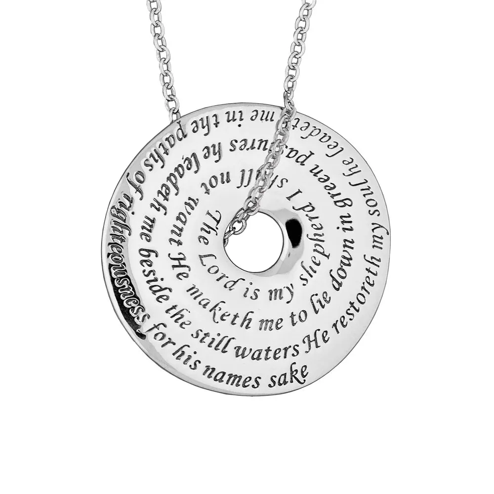 The Lord Is My Shepherd - Psalm 23:1-3 Necklace