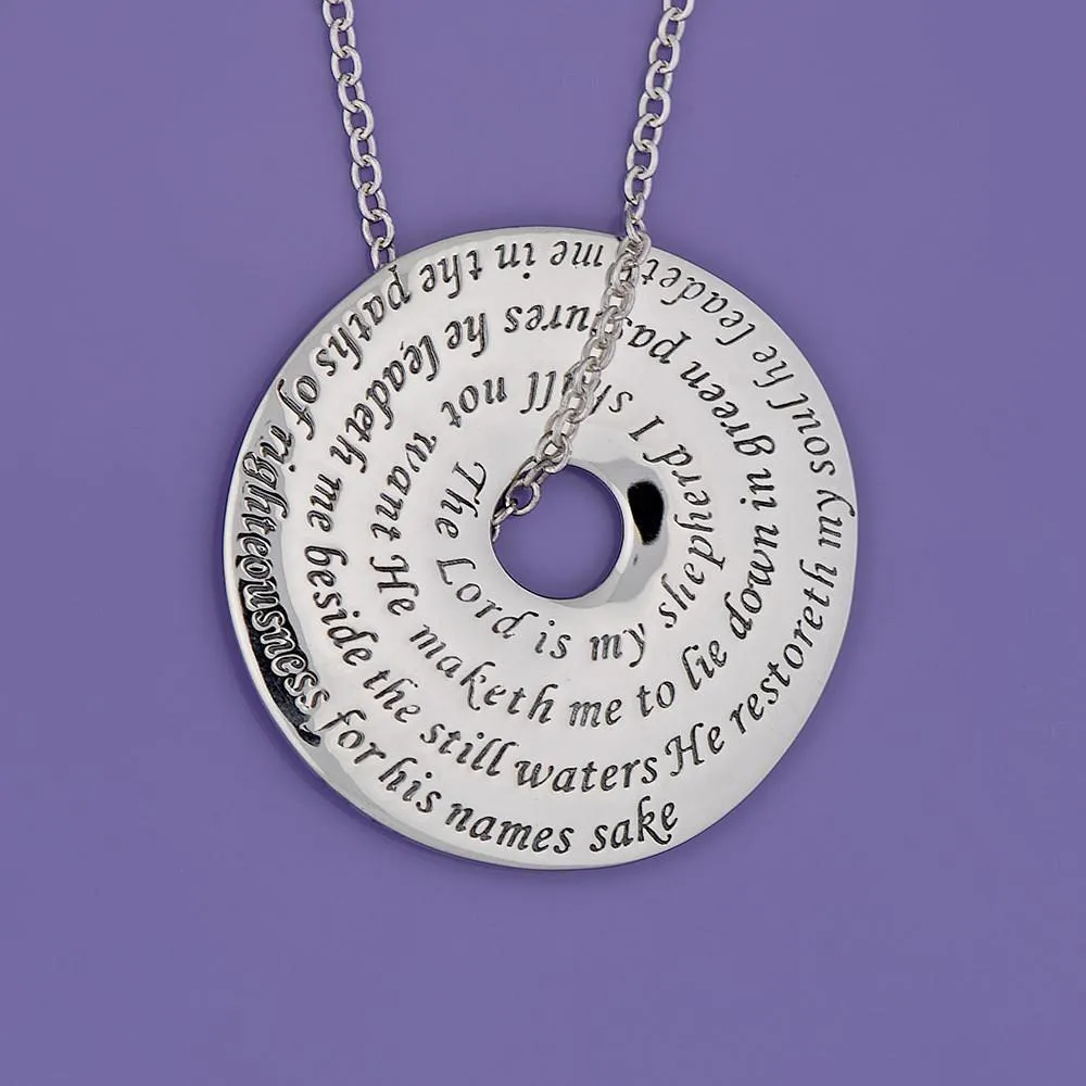 The Lord Is My Shepherd - Psalm 23:1-3 Necklace