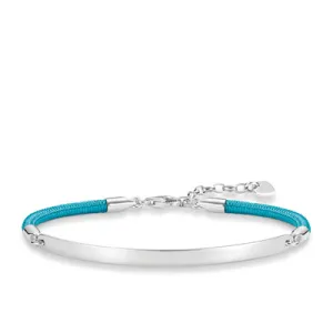 Thomas Sabo Light Blue Cord Bracelet 16.5-19.5cm
