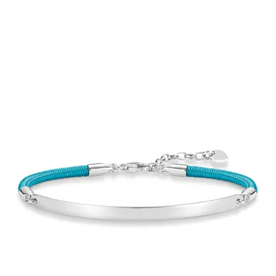 Thomas Sabo Light Blue Cord Bracelet 16.5-19.5cm