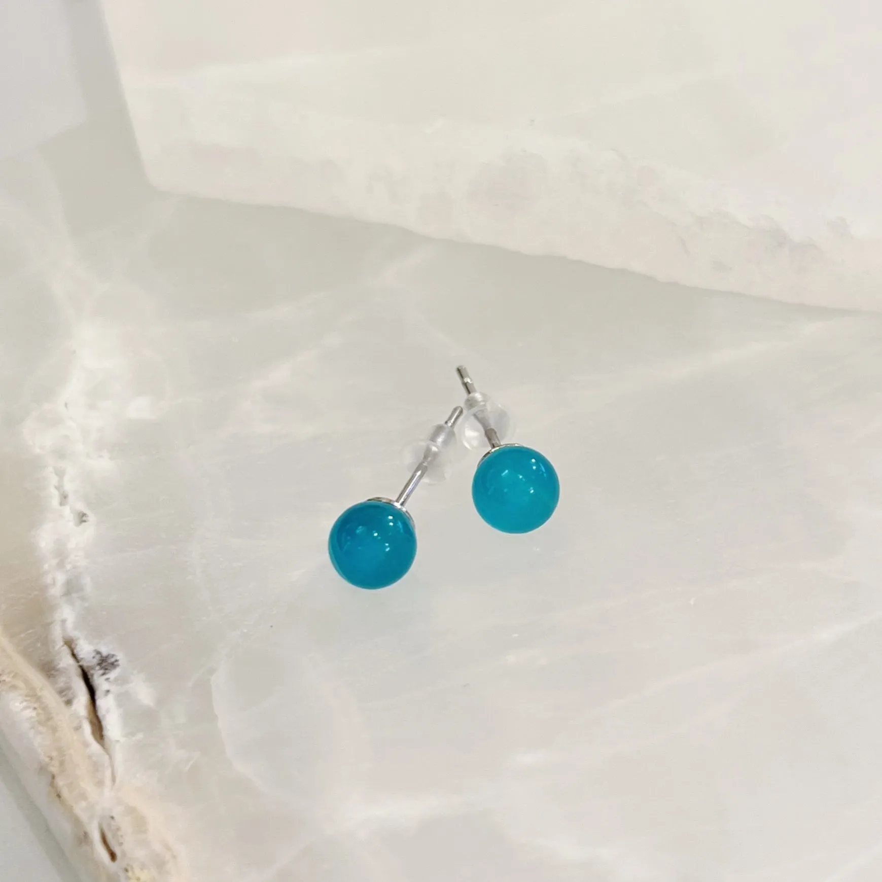 TIANHE AMAZONITE STUD earrings