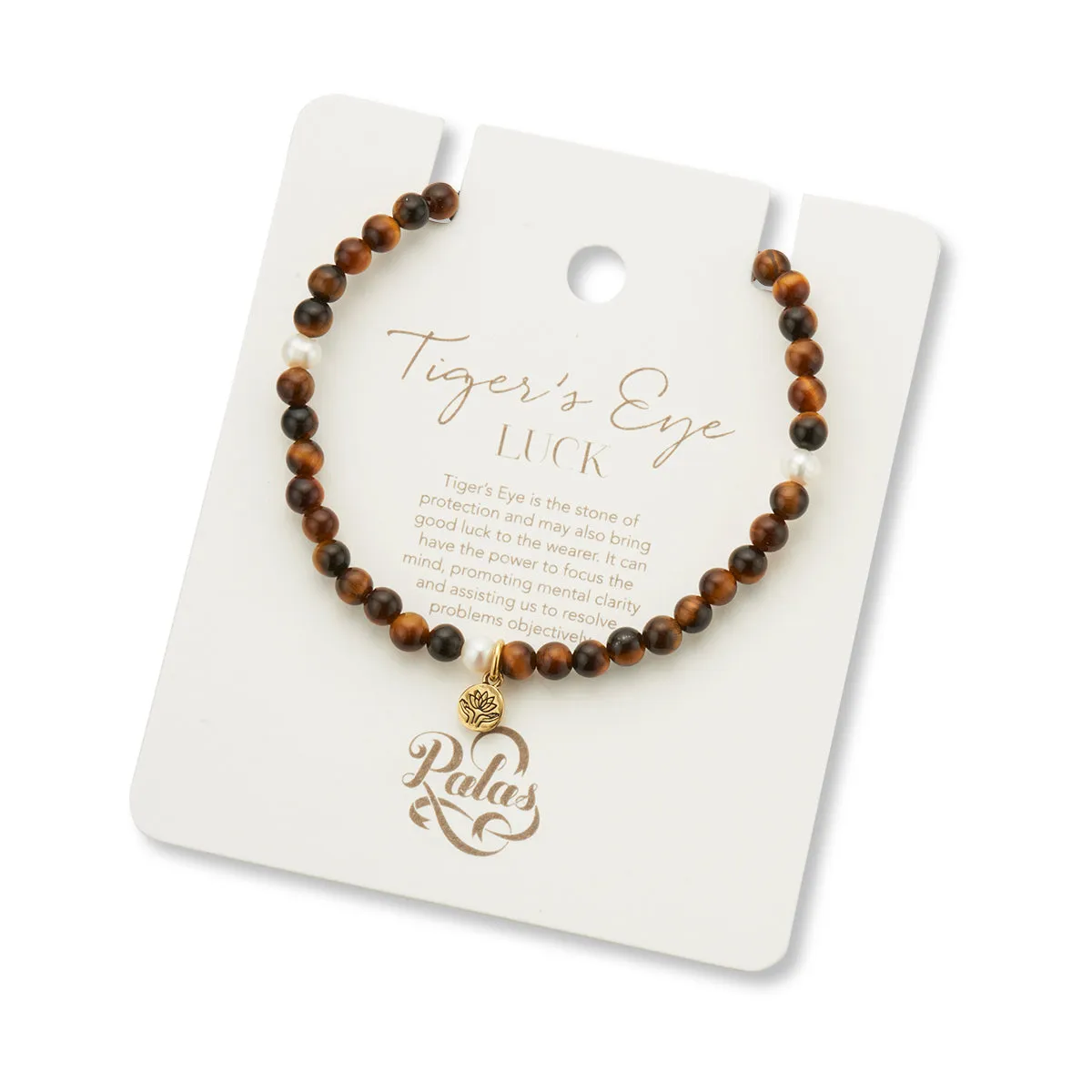 TIGERS EYE & PEARL PROSPERITY BRACELET