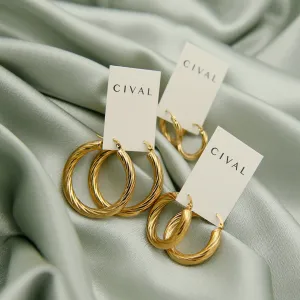Tina Hoops | Gold