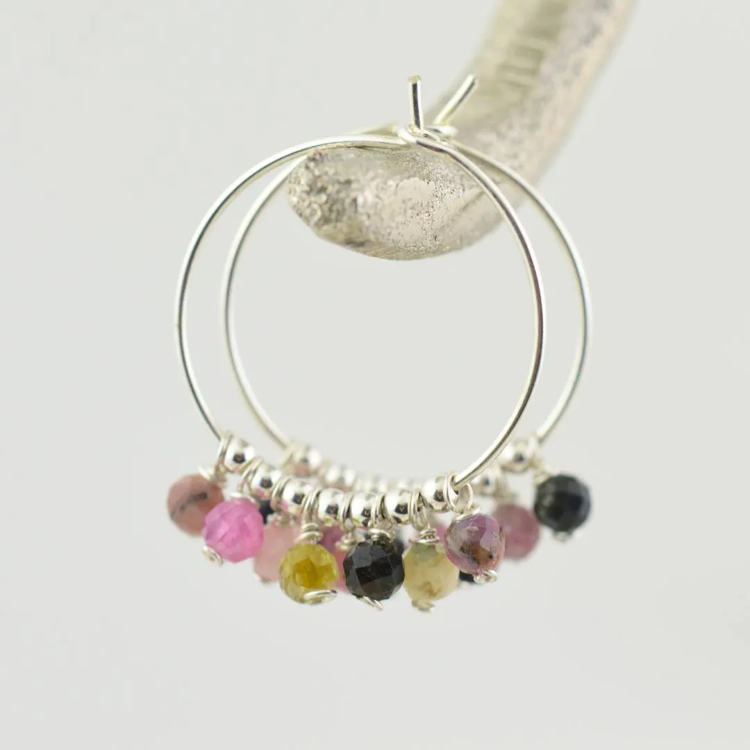 Tourmaline Gypsy Hoops