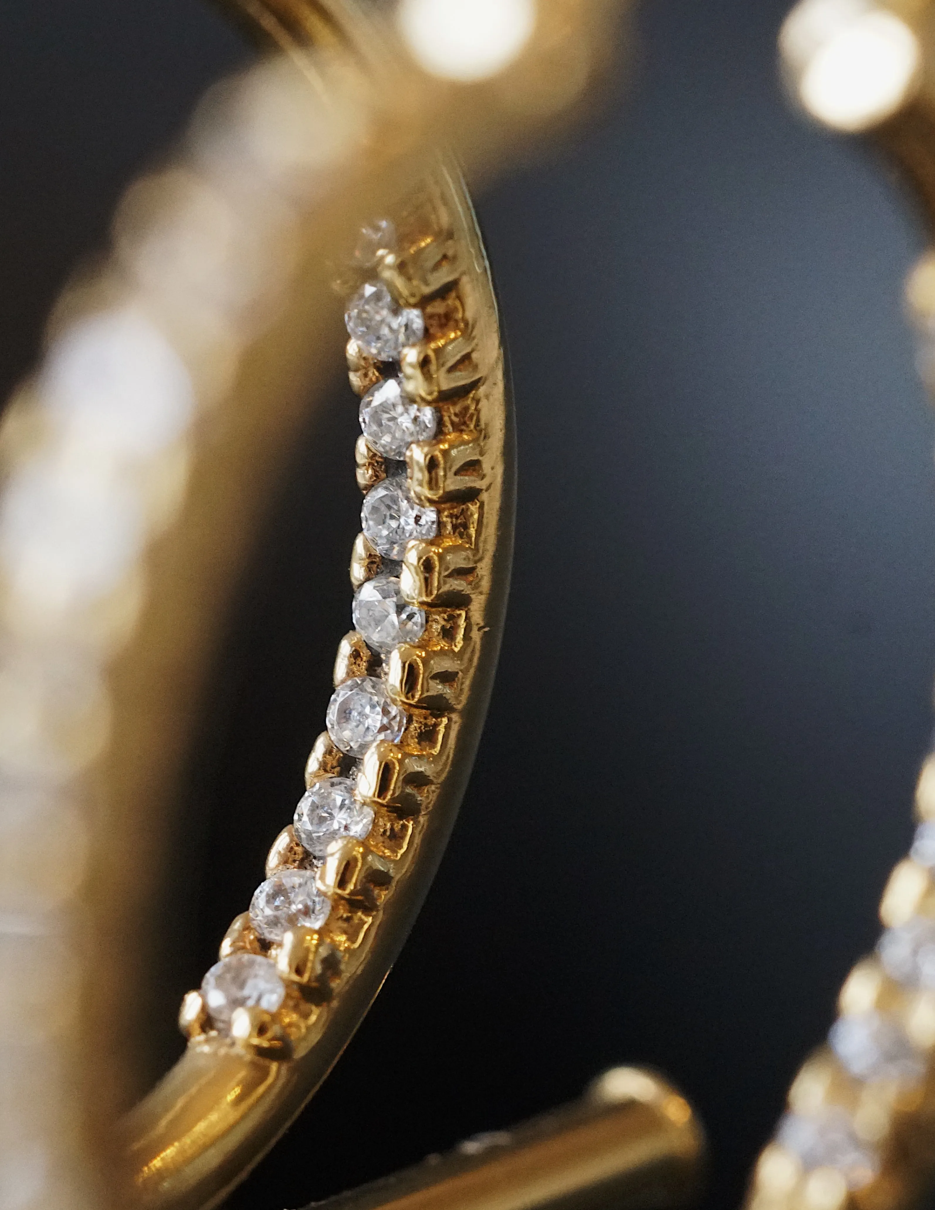 Trapeze Crystal Earrings <br> Gold Vermeil