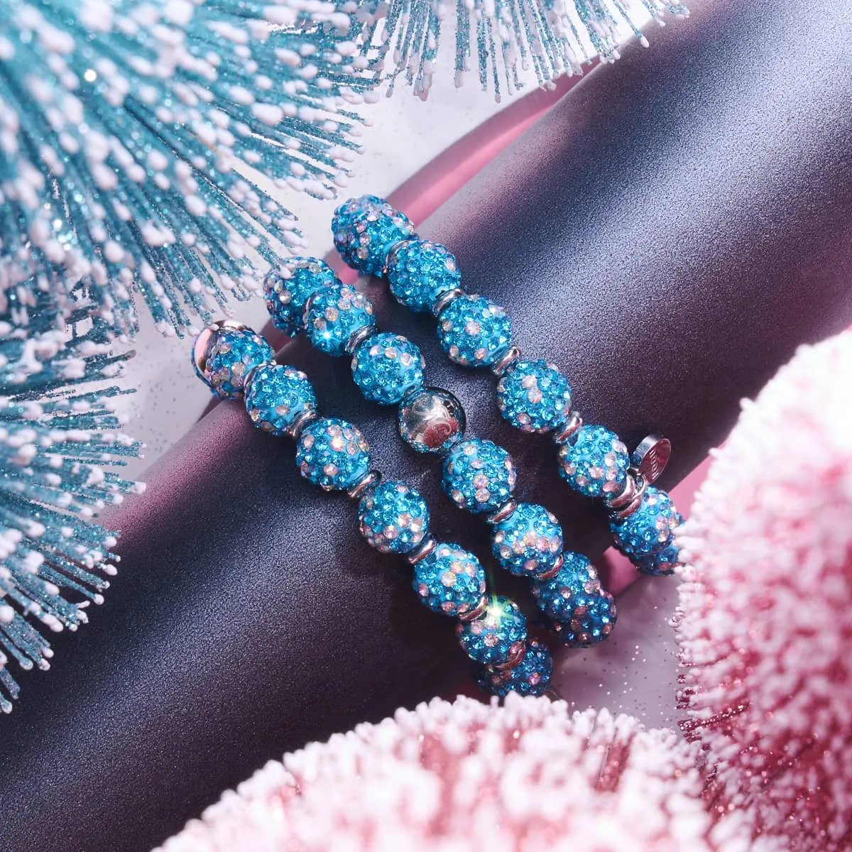 Turquoise Confetti | Deluxe Crystal Kikiballa Bracelet