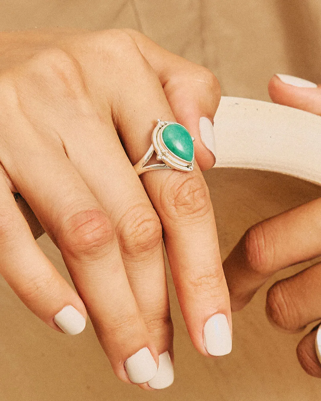 Turquoise Teardrop Ring