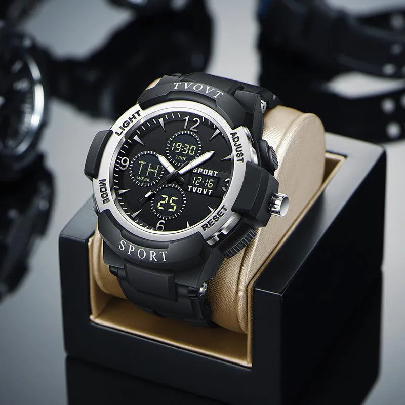 TVOVT 8805 Analog Digital Men's Waterproof Multifunctional Electronic Watch