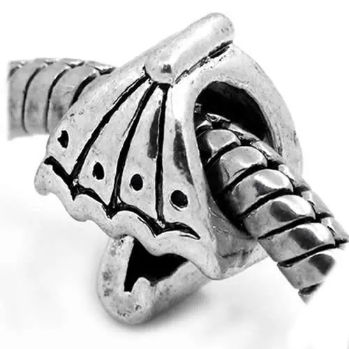Umbrella Charm European Bead Compatible for Most European Snake Chain Bracelet