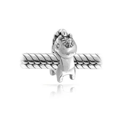 Unicorn Horse Animal Bead Charm for European Charm Bracelets