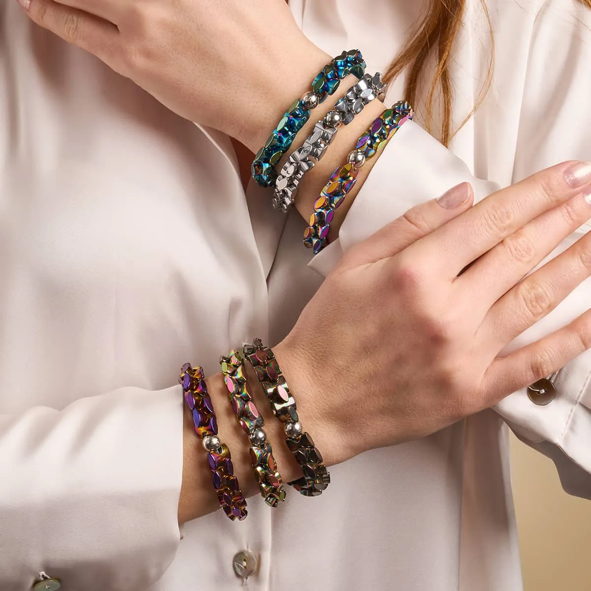 Unicorn Silver | Monroe Links | Hourglass Bracelet