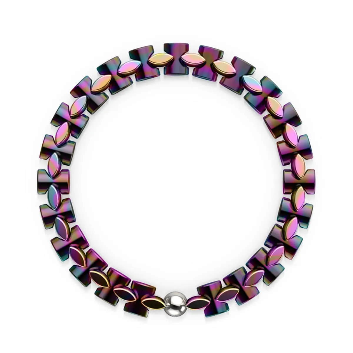 Unicorn Silver | Monroe Links | Hourglass Bracelet