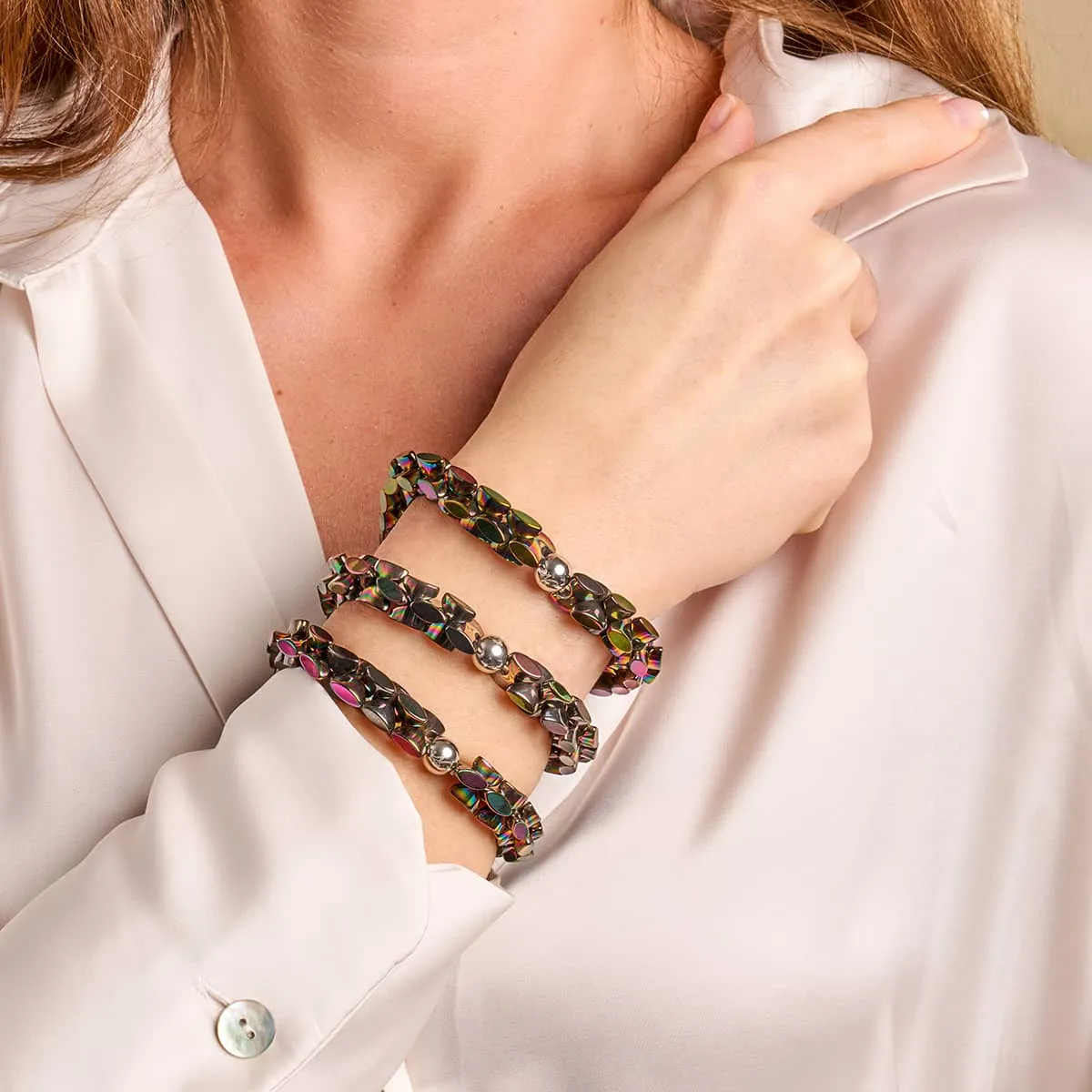 Unicorn Silver | Monroe Links | Hourglass Bracelet
