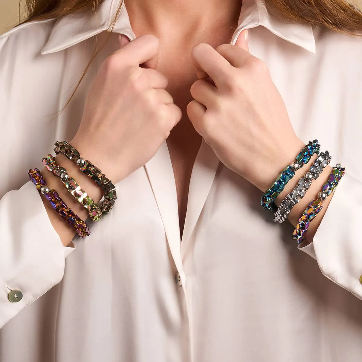 Unicorn Silver | Monroe Links | Hourglass Bracelet