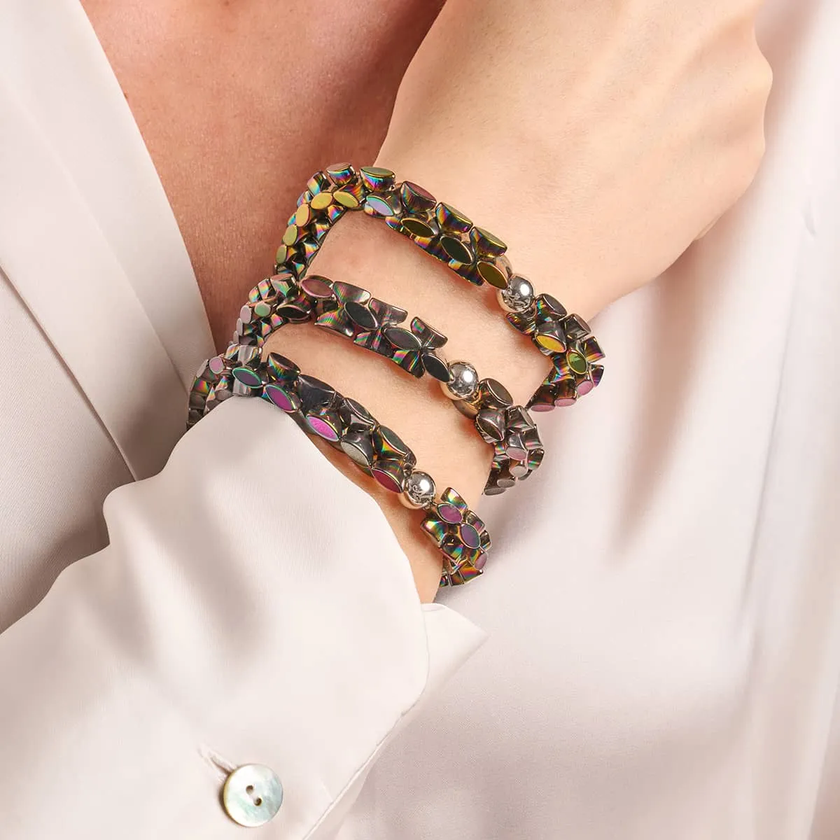 Unicorn Silver | Monroe Links | Hourglass Bracelet