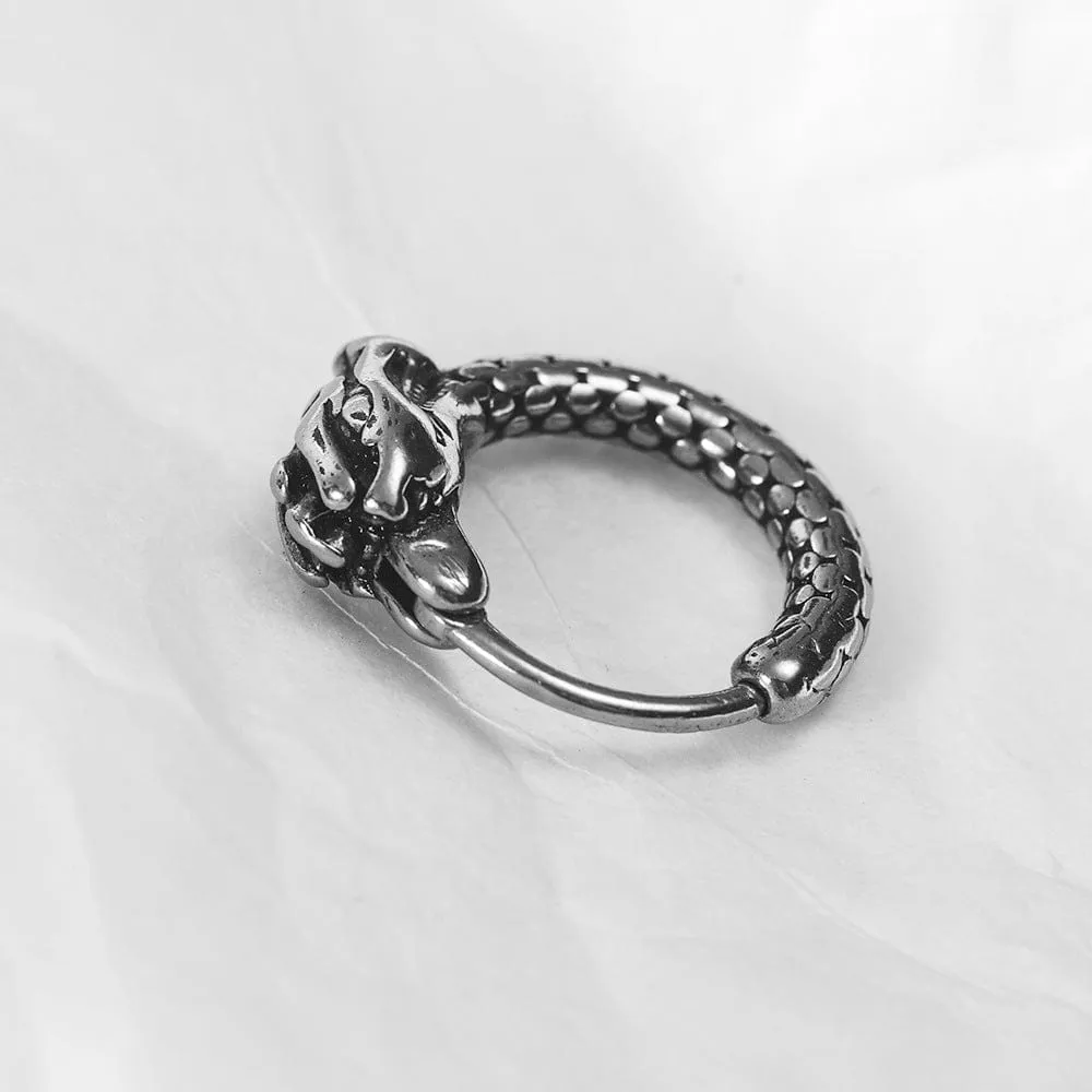 Urban Edge: Unique Mens Metal Hoop Earrings for Men