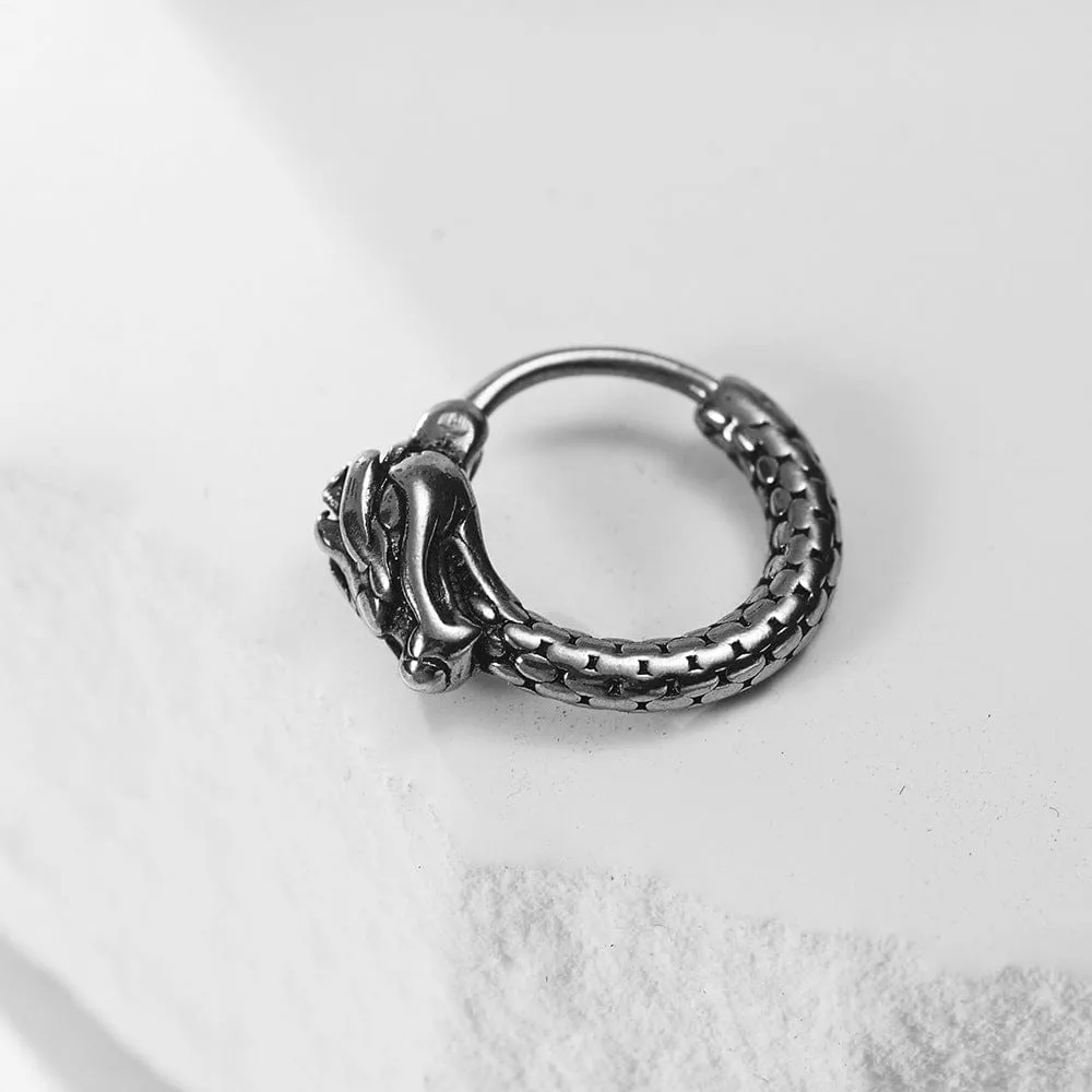 Urban Edge: Unique Mens Metal Hoop Earrings for Men