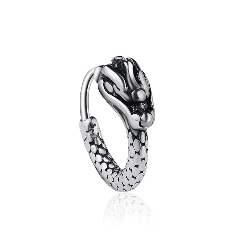 Urban Edge: Unique Mens Metal Hoop Earrings for Men
