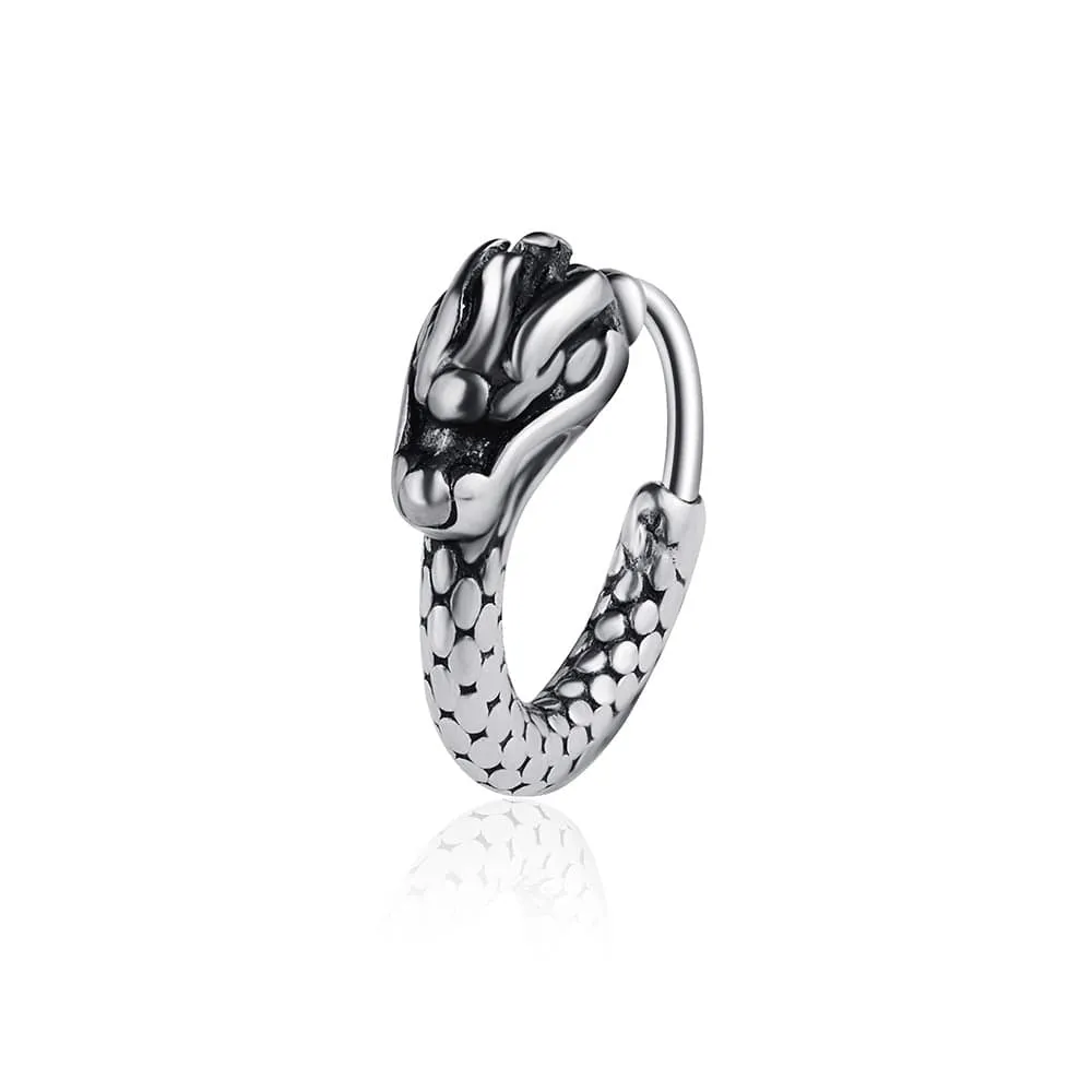 Urban Edge: Unique Mens Metal Hoop Earrings for Men