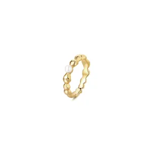 Valentine Pearl Ring - Solid Gold