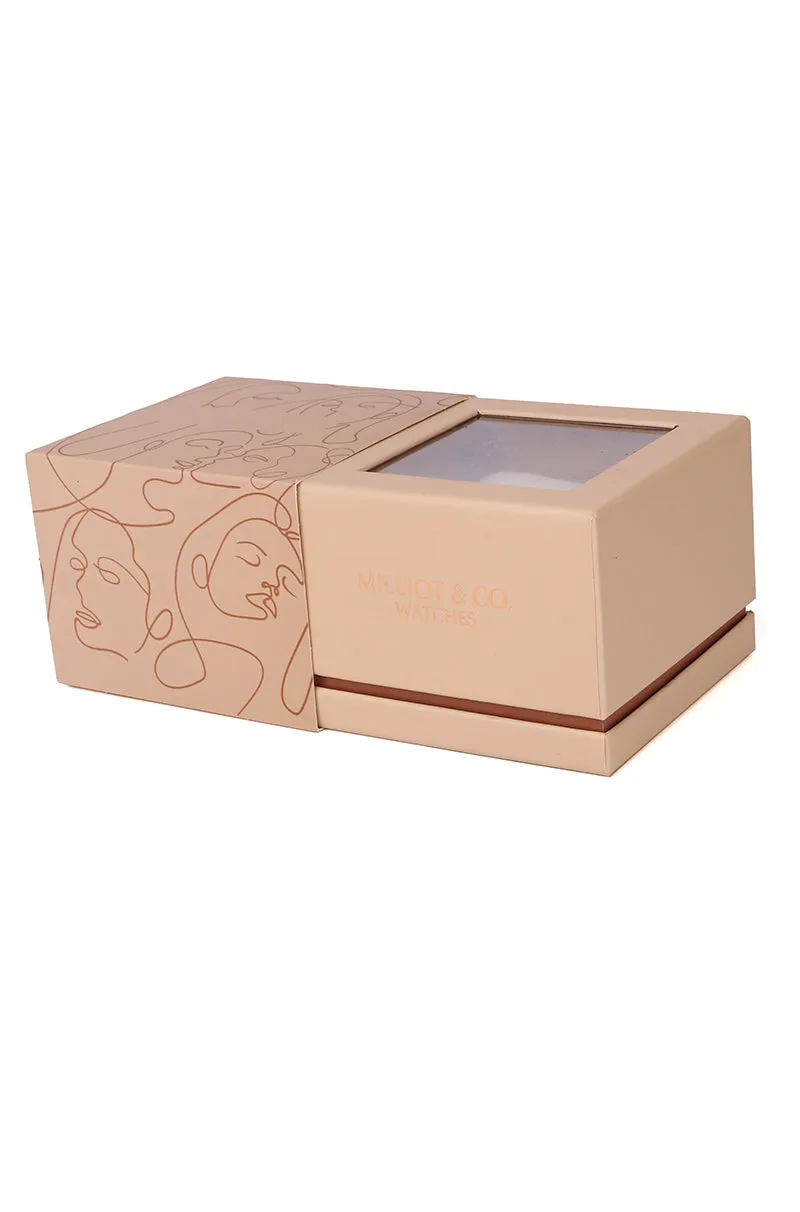 Victoria Rose Gold Stainless Steel Strap Watch (Rose Gold)